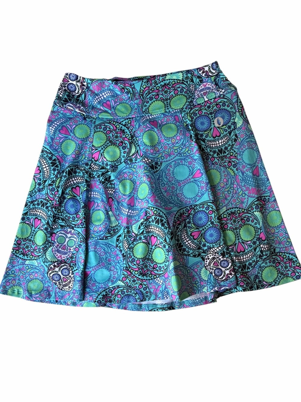 Dona Jo Dia de Los Muertos Tennis Pickleball Skort, Small
